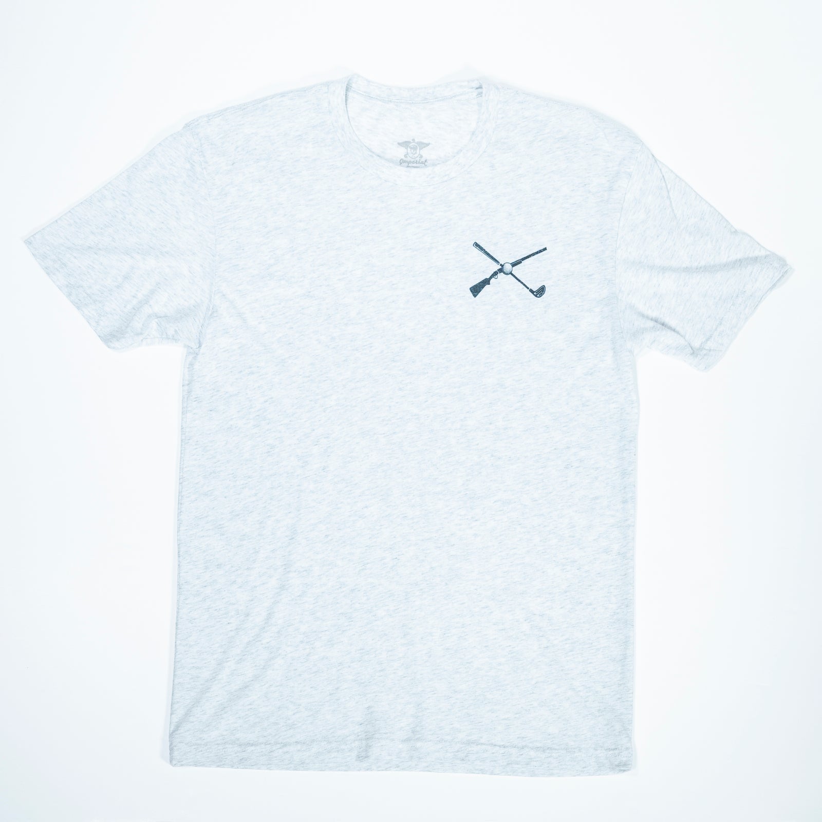 The Shotgun Start Shotgun/Golf Club T-Shirt - Heather White