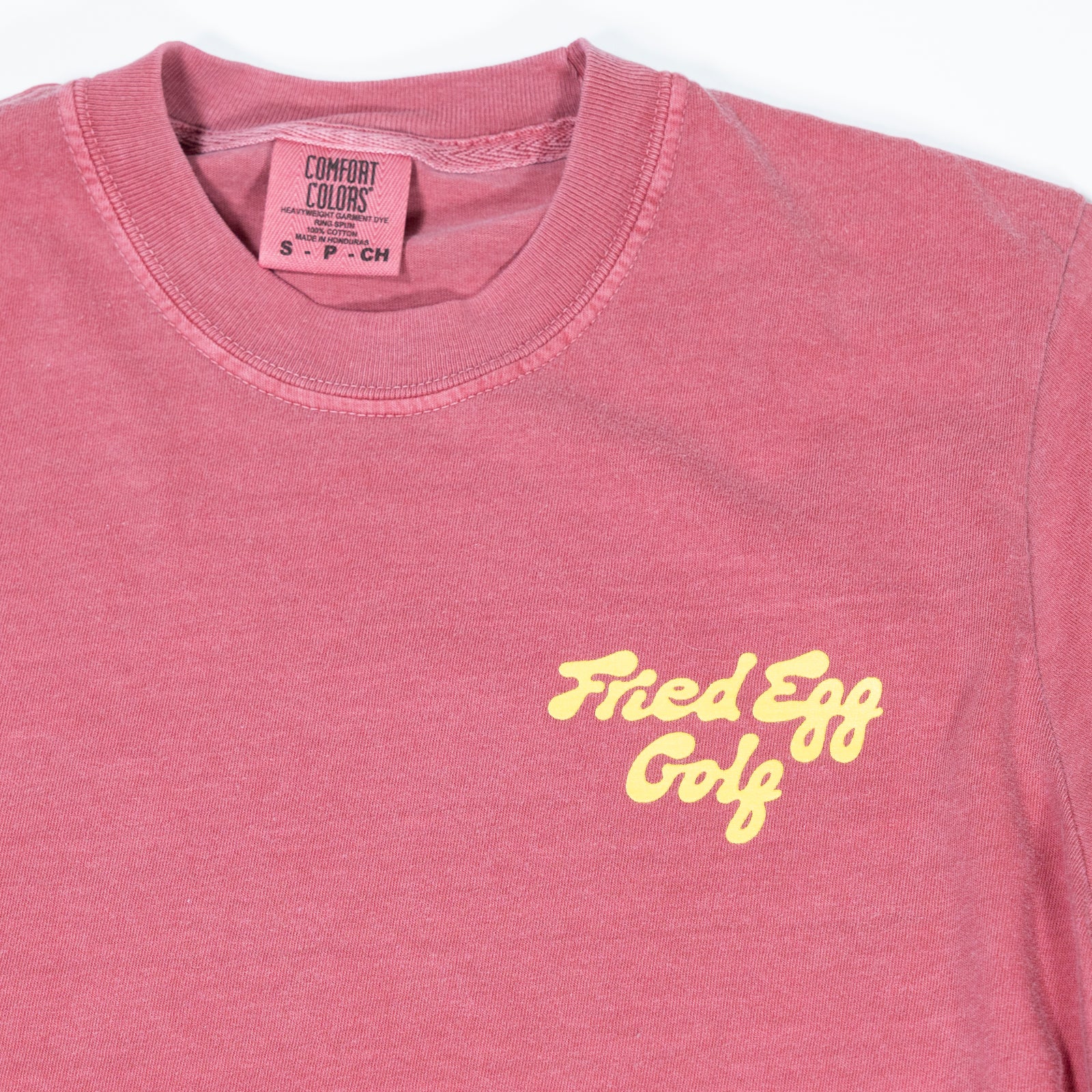 Fried Egg Golf Bunker Long Sleeve T-Shirt - Crimson