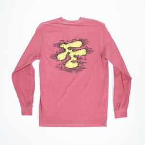 Fried Egg Golf Bunker Long Sleeve T-Shirt - Crimson