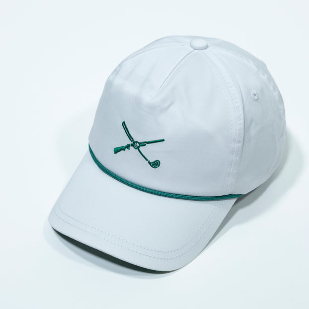 The Shotgun Start & American Needle Lightweight Rope Hat - White/Green