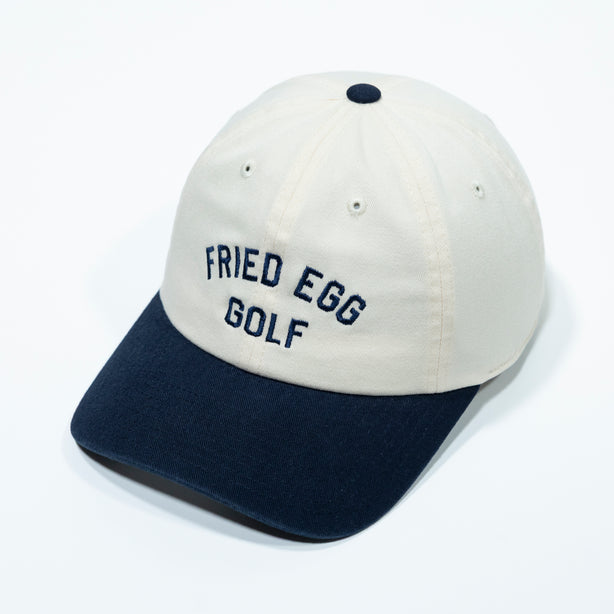 Fried Egg Golf & American Needle Two Tone Dad Hat - Ivory/Navy