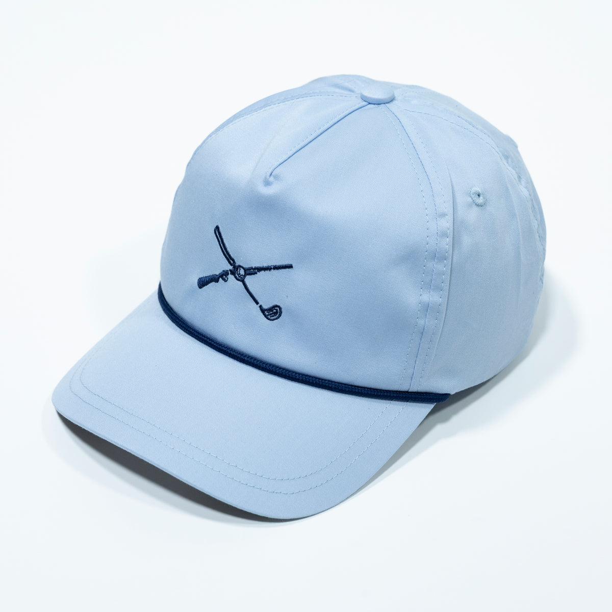 The Shotgun Start & American Needle Lightweight Rope Hat - Light Blue/Navy