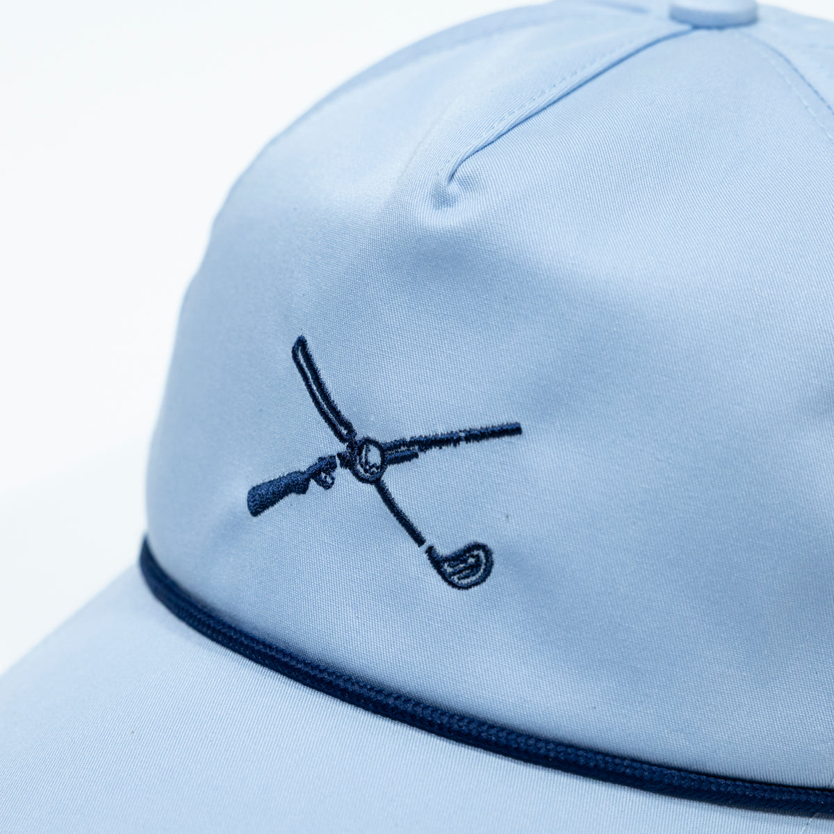 The Shotgun Start & American Needle Lightweight Rope Hat - Light Blue/Navy