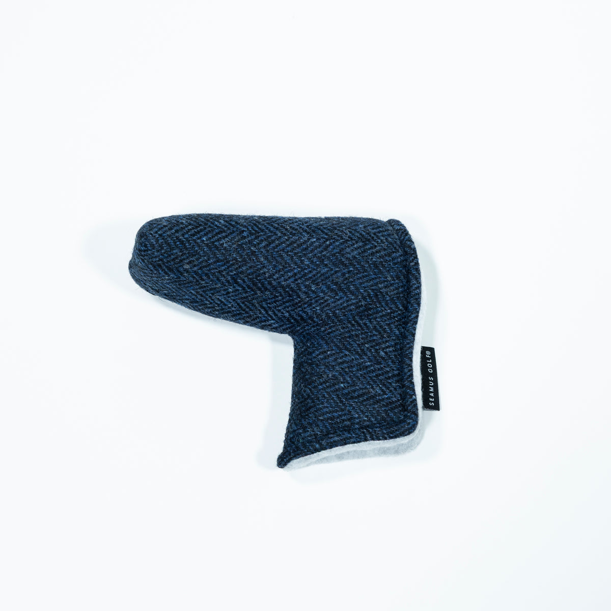 The Shotgun Start & Seamus Navy Tweed Putter Cover - Blade