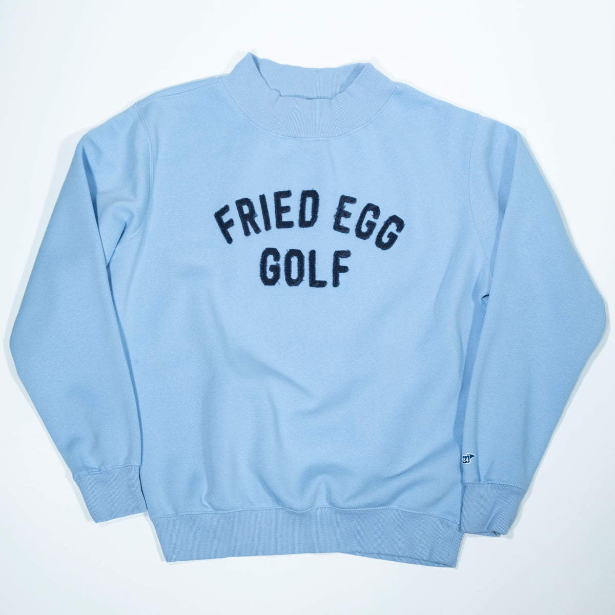 Fried Egg Golf Women's Fleece Mock Neck Sweatshirt - Pale Blue