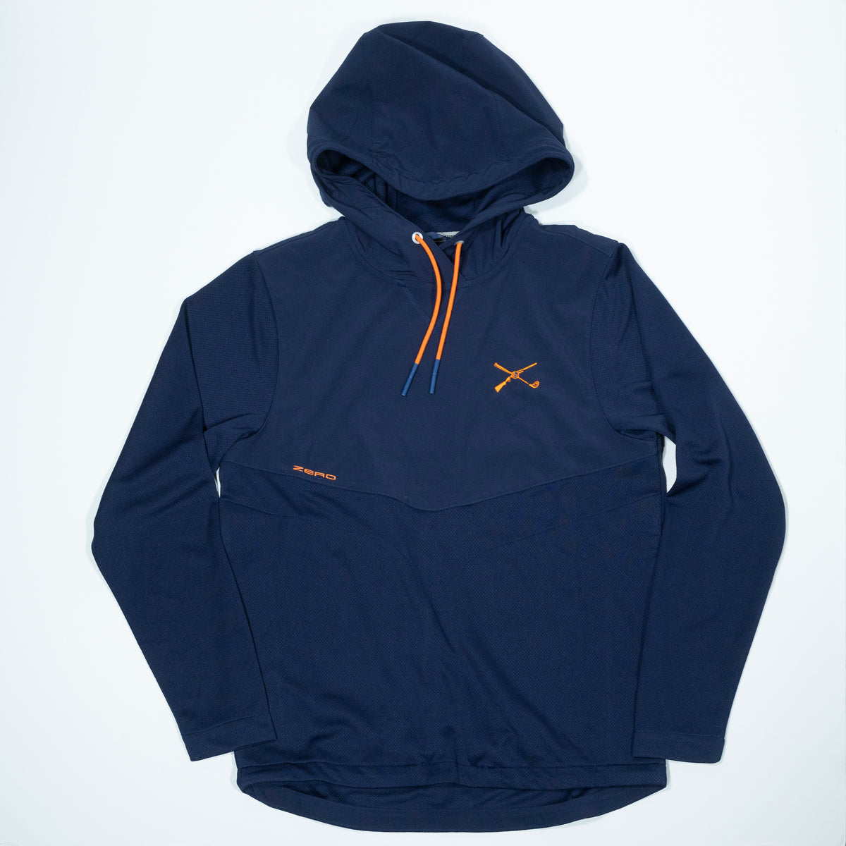 The Shotgun Start & Zero Restriction Tyson Hoodie - Navy/Cayenne