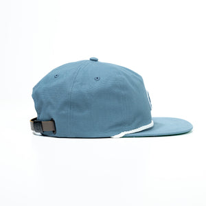Fried Egg Golf & Imperial Chenille Patch Rope Hat - Breaker Blue