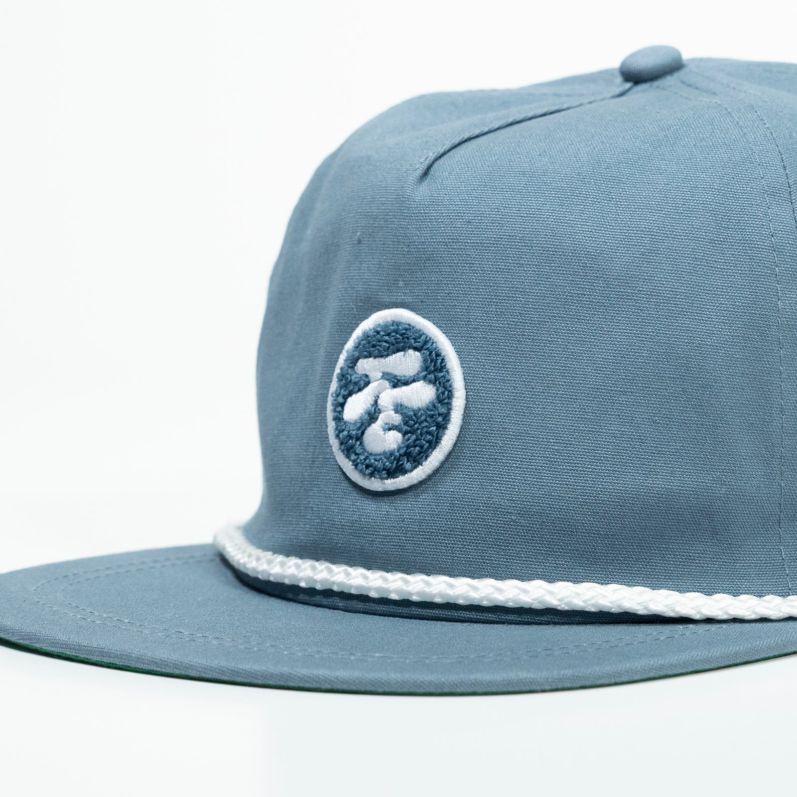 Fried Egg Golf & Imperial Chenille Patch Rope Hat - Breaker Blue