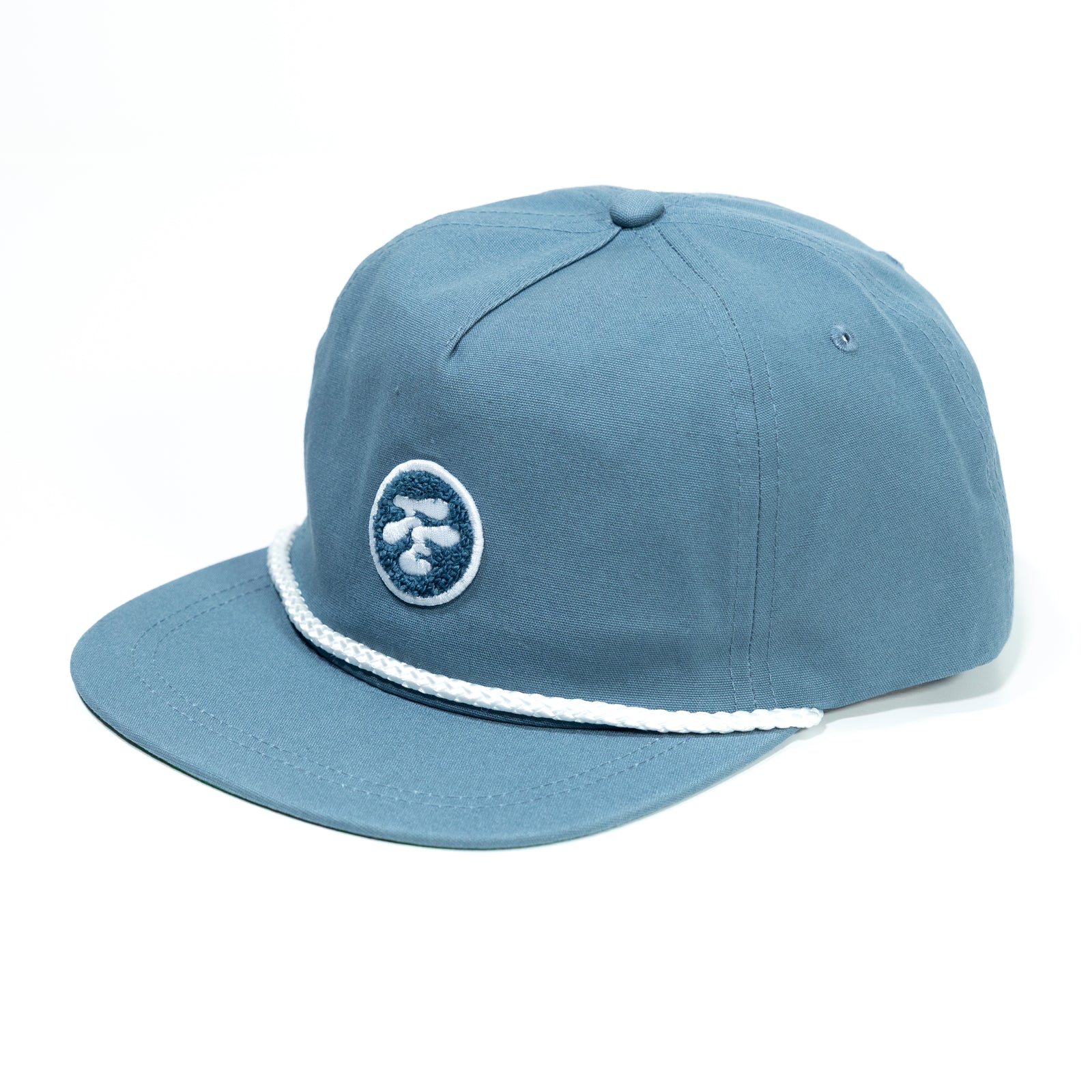 Fried Egg Golf & Imperial Chenille Patch Rope Hat - Breaker Blue