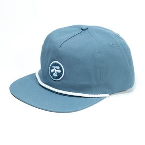 Fried Egg Golf & Imperial Chenille Patch Rope Hat - Breaker Blue