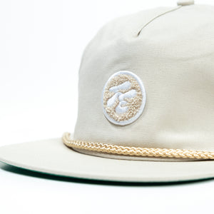 Fried Egg Golf & Imperial Chenille Patch Rope Hat - Putty