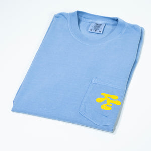 Fried Egg Golf Shinnecock Routing Map T-Shirt - Washed Denim