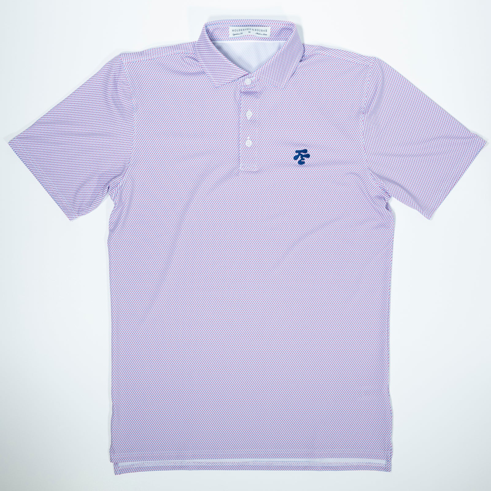 Fried Egg Golf and Holderness & Bourne Norman Polo - Cabernet/Horizon Blue