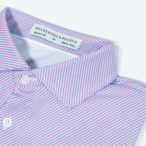 Fried Egg Golf and Holderness & Bourne Norman Polo - Cabernet/Horizon Blue