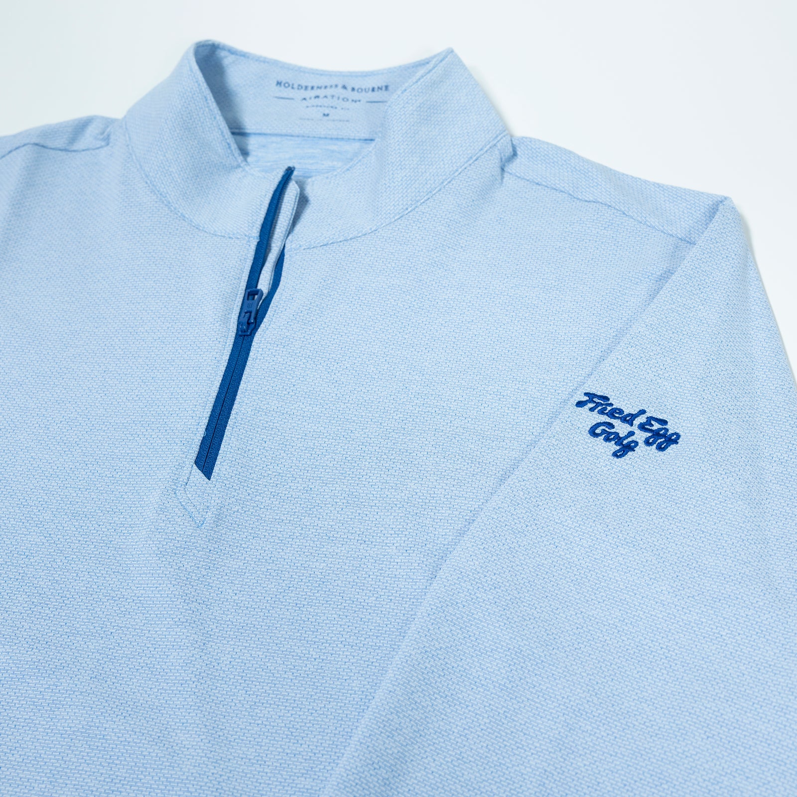Fried Egg Golf and Holderness & Bourne Bell Quarter Zip - Heathered Vista Blue