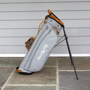 Fried Egg Golf & Shapland Rye Stand Golf Bag 2.5 - Silver