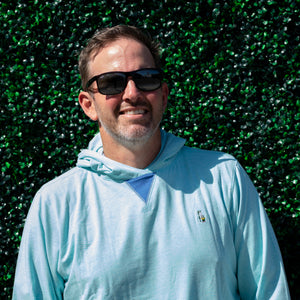 The Shotgun Start Gnome & B. Draddy Willie Hoodie - Ocean Heather