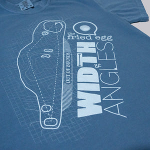 Fried Egg Golf Width & Angles T-Shirt - Blue Jean