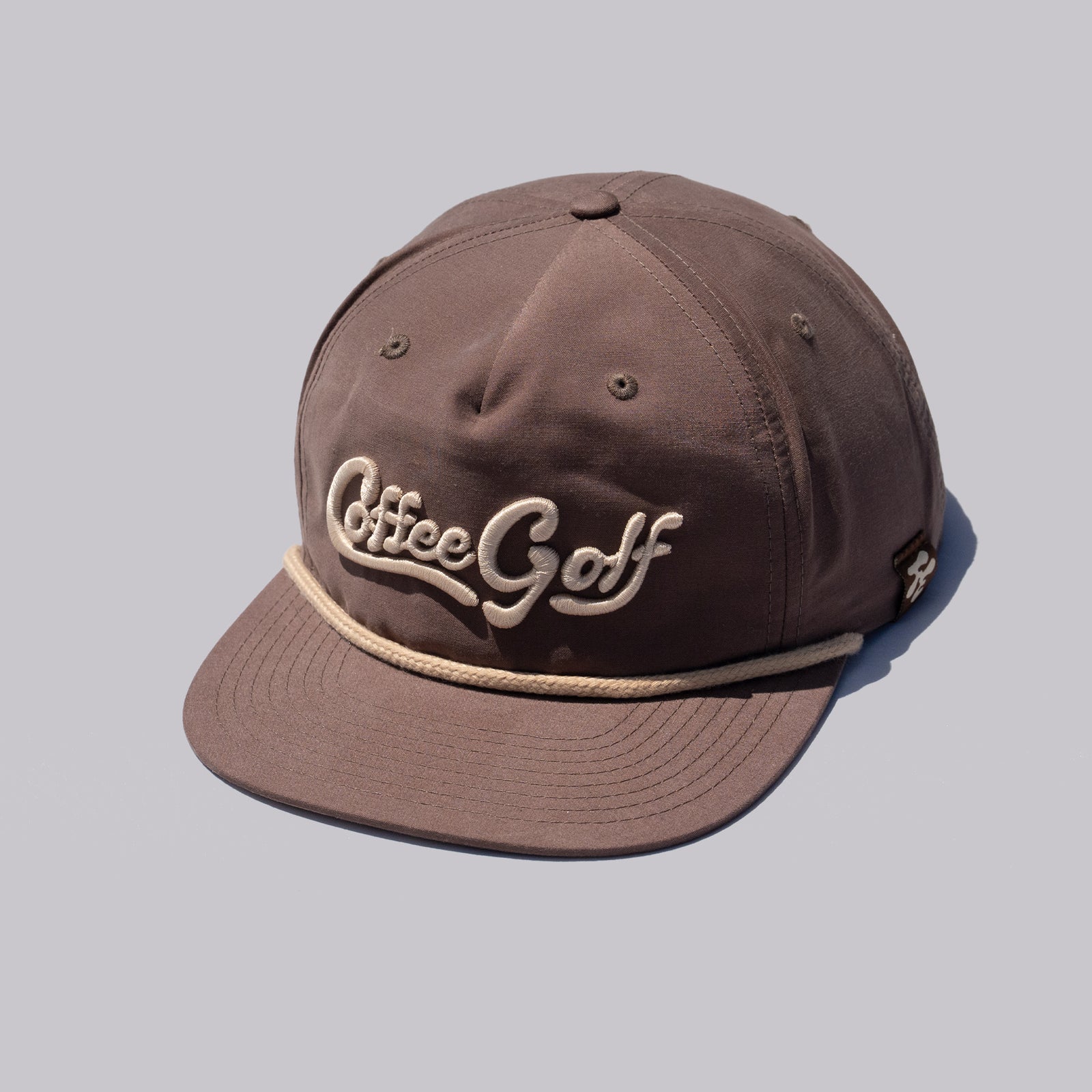 The Shotgun Start Coffee Golf & Richardson Rope Hat - Dark Mocha