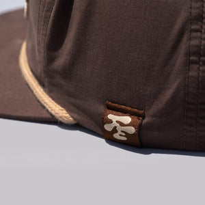 The Shotgun Start Coffee Golf & Richardson Rope Hat - Dark Mocha