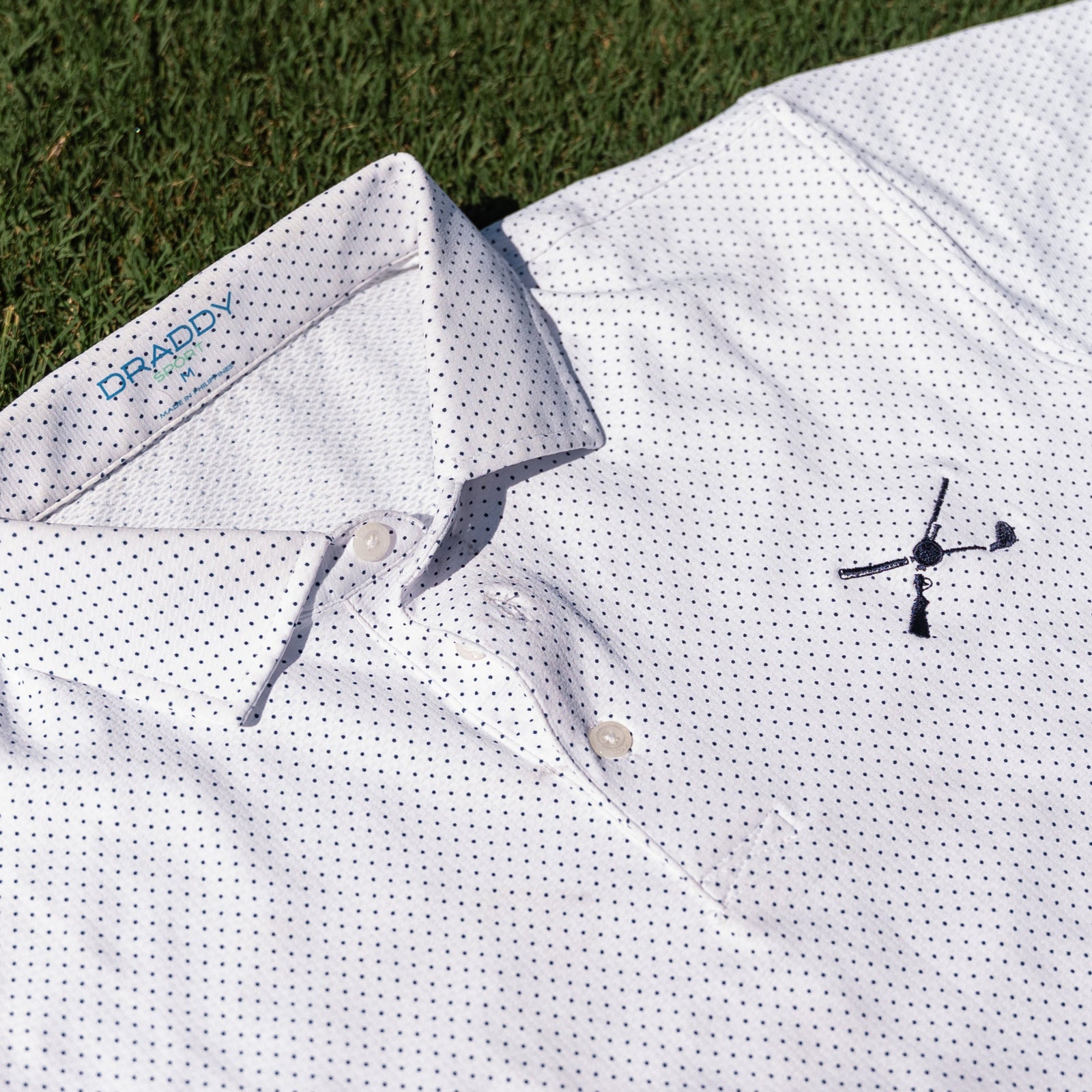 The Shotgun Start & Draddy Sport Captain Cool Polo - White