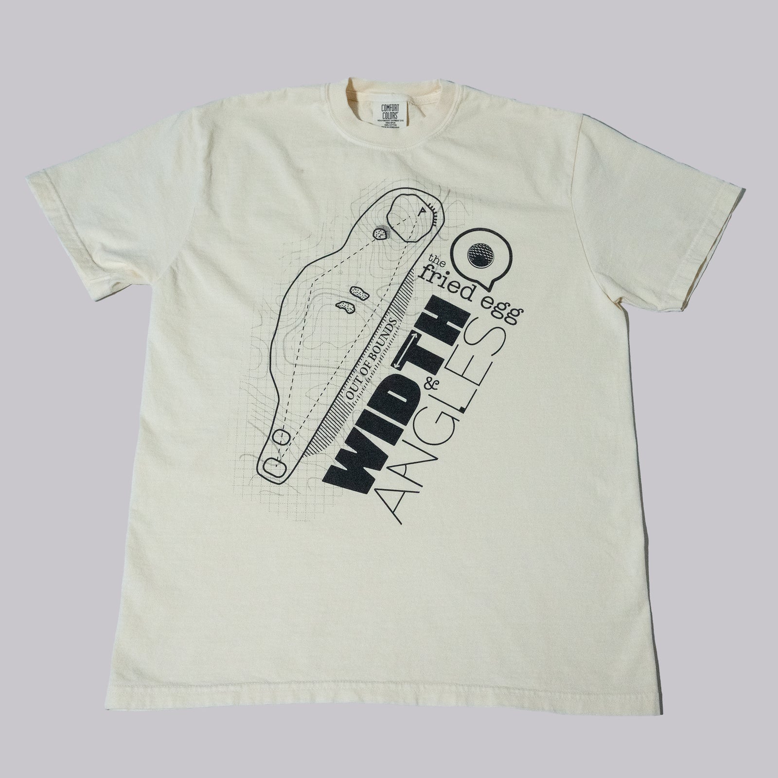 Fried Egg Golf Width & Angles T-Shirt - Ivory
