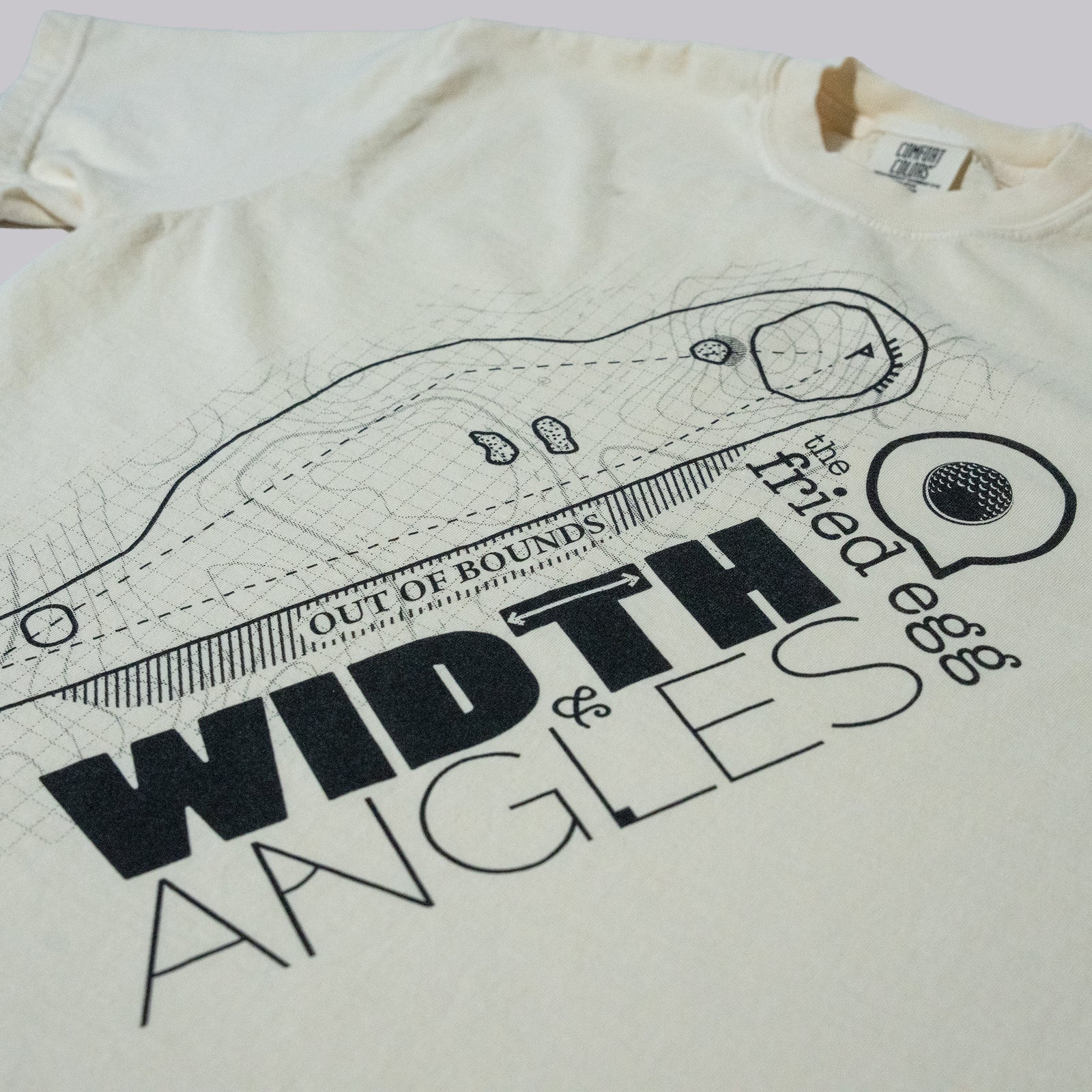 Fried Egg Golf Width & Angles T-Shirt - Ivory