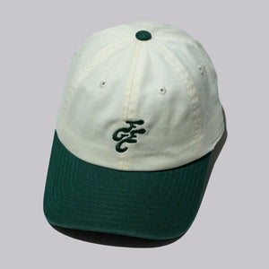 Fried Egg Golf Club & American Needle Two Tone Dad Hat - Ivory/Green