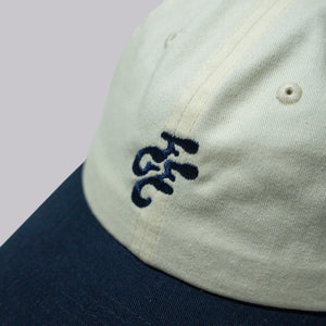 Fried Egg Golf Club & American Needle Two Tone Dad Hat - Ivory/Navy