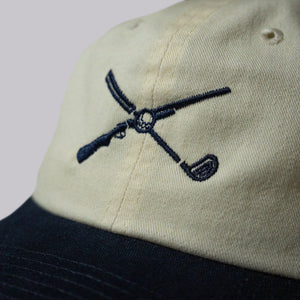 The Shotgun Start & American Needle Two Tone Dad Hat - Ivory/Navy