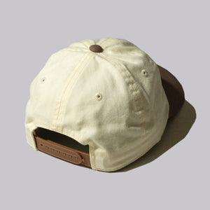 The Shotgun Start & American Needle Two Tone Dad Hat - Ivory/Espresso