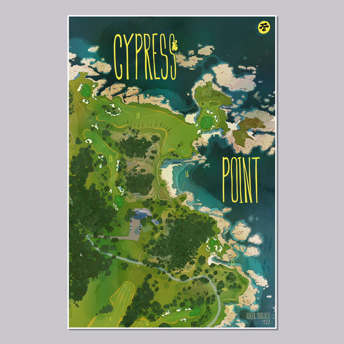 Cypress Point Closing Holes Poster