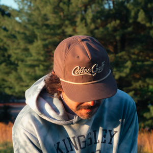 The Shotgun Start Coffee Golf & Richardson Rope Hat - Dark Mocha