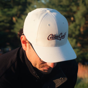 The Shotgun Start Coffee Golf & Richardson Performance Dad Hat - Stone