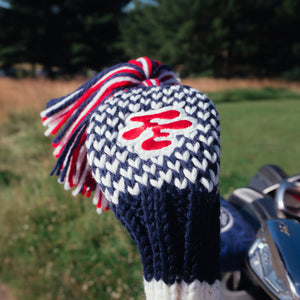 Fried Egg Golf Red, White, & Blue Knit Headcover - Hybrid