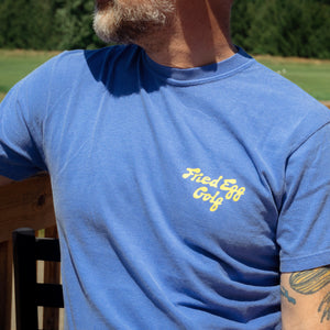 Fried Egg Golf Bunker T-Shirt - Flo Blue