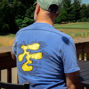Fried Egg Golf Bunker T-Shirt - Flo Blue