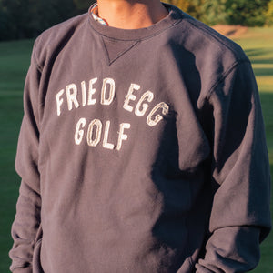 Fried Egg Golf Fleece Crewneck Sweatshirt - Navy