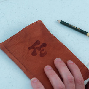 Fried Egg Golf Leather Scorecard Holder