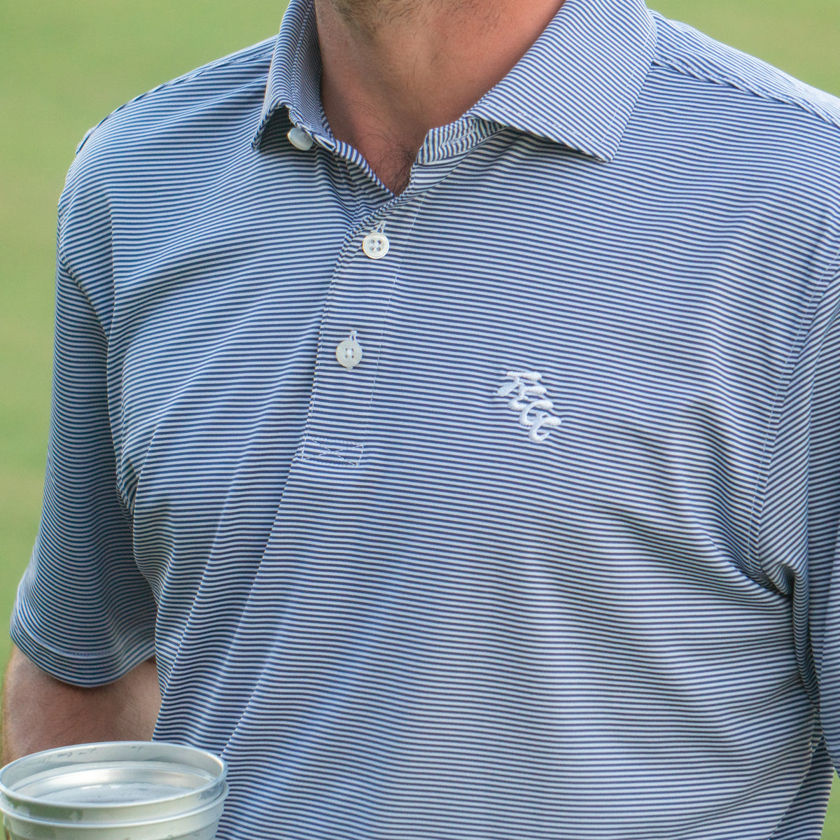 Fried Egg Golf Club and Holderness & Bourne Perkins Polo - Navy/White