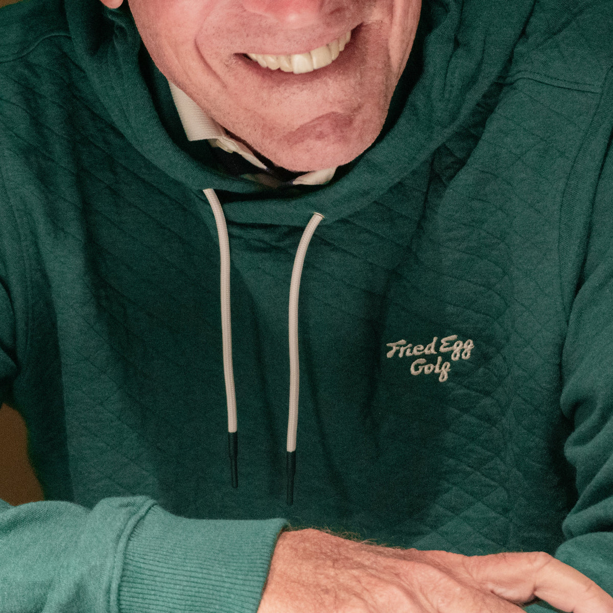 Fried Egg Golf & B. Draddy Andy Hoodie - Hunter Heather
