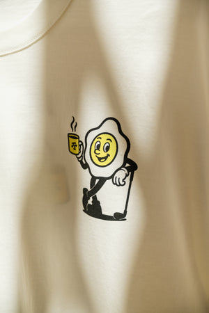 Fried Egg Golf "Over Easy" Short Sleeve T-Shirt - Ivory