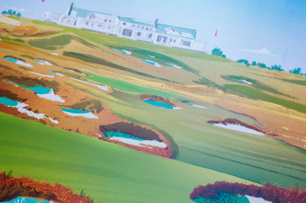 Shinnecock Hills No. 16 Poster - Fried Egg Golf