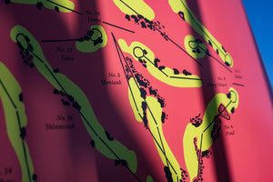 Shinnecock Hills Routing Map Poster
