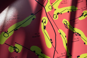 Shinnecock Hills Routing Map Poster