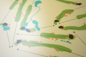 Aronimink Routing Map Poster