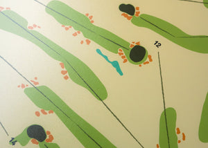 Aronimink Routing Map Poster