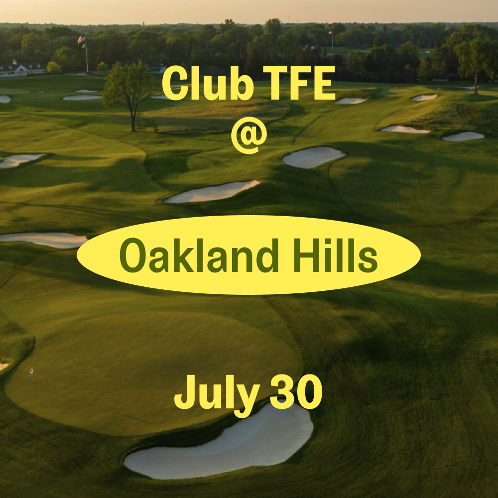 Lottery for 2024 Club TFE Day at Oakland Hills