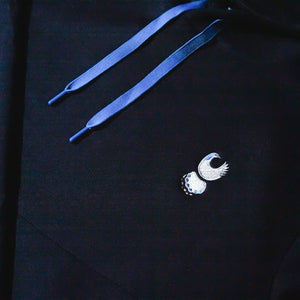 Fried Egg Golf Club & Zero Restriction TKO Hoodie - Navy/Dodger Blue