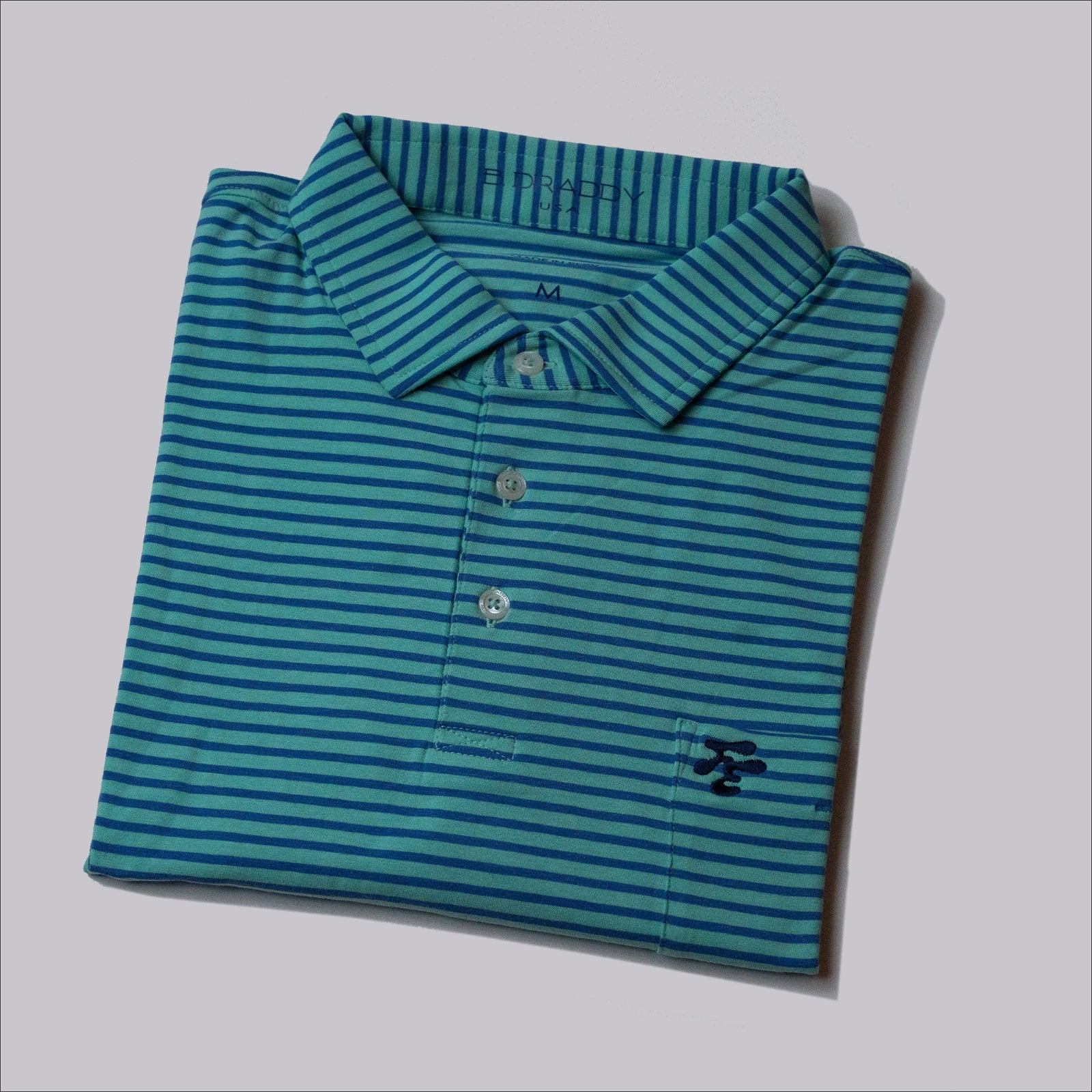Fried Egg Golf & B. Draddy Tommy Polo - Seaglass/Indigo